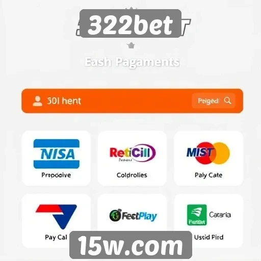 Métodos de pagamento disponíveis na 322bet